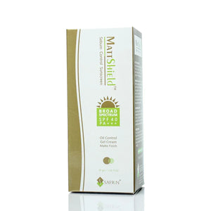 MATTSHIELD Sebum Control Sunscreen 30gm box - Safrin Skin Care